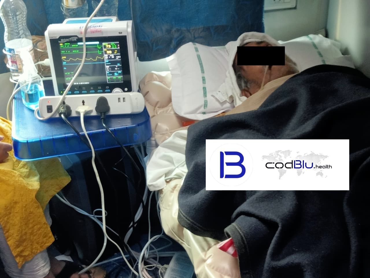 Delhi to Kolkata — Seamless Critical Patient Train Transfer