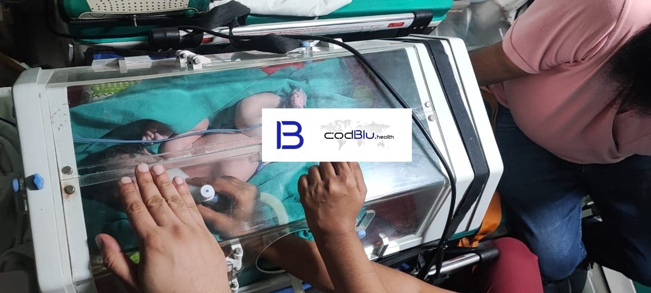 Pre-Mature Baby Shifted in NICU Ambulance To Delhi