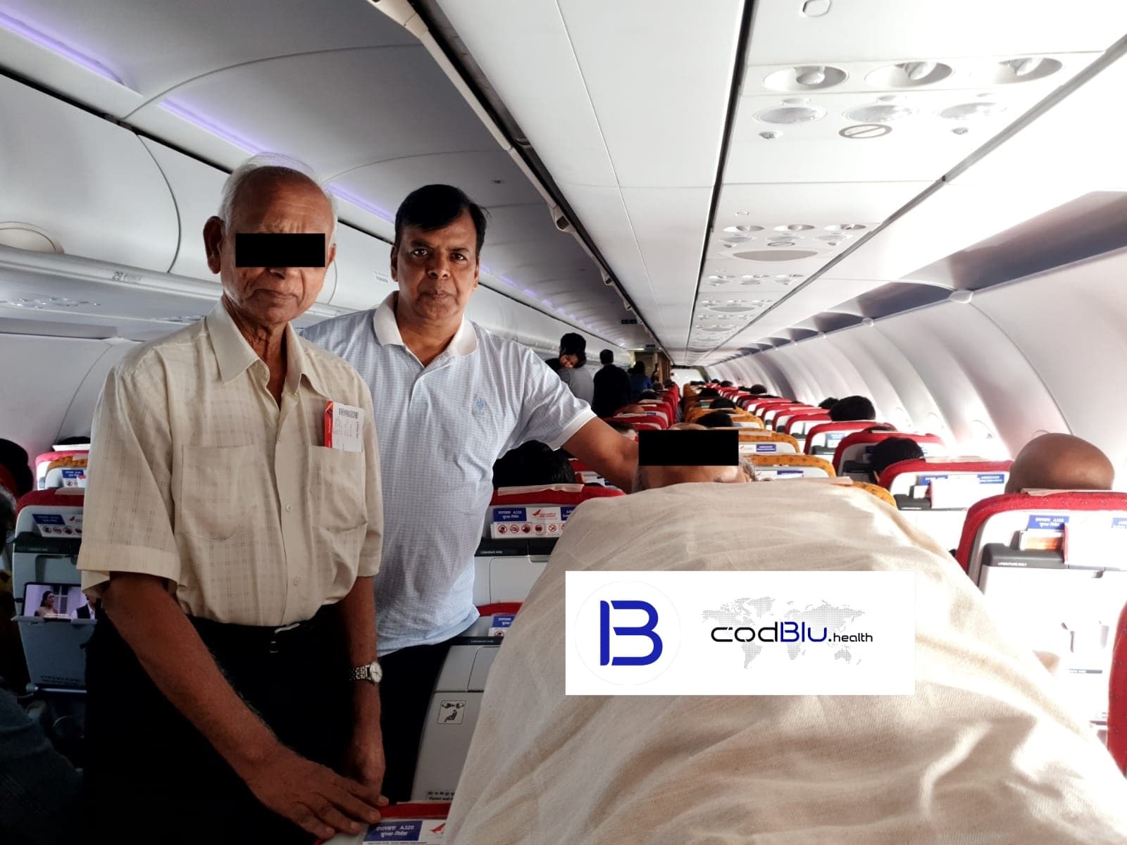 Old Lady Shifted From Mumbai To Bangalore in CodBlu Commercial Flight