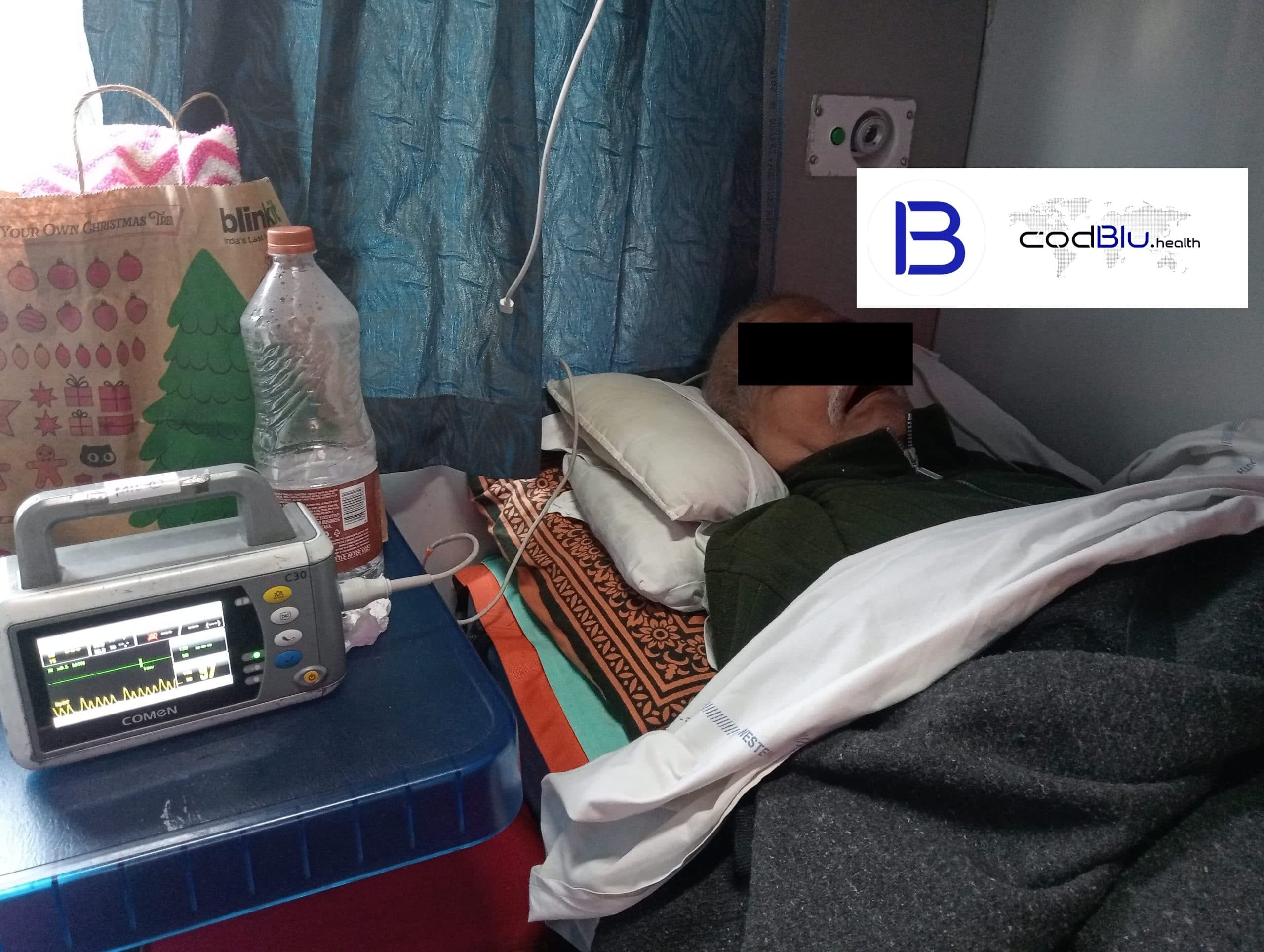 Bed-Ridden Transfer via CodBlu Train Ambulance
