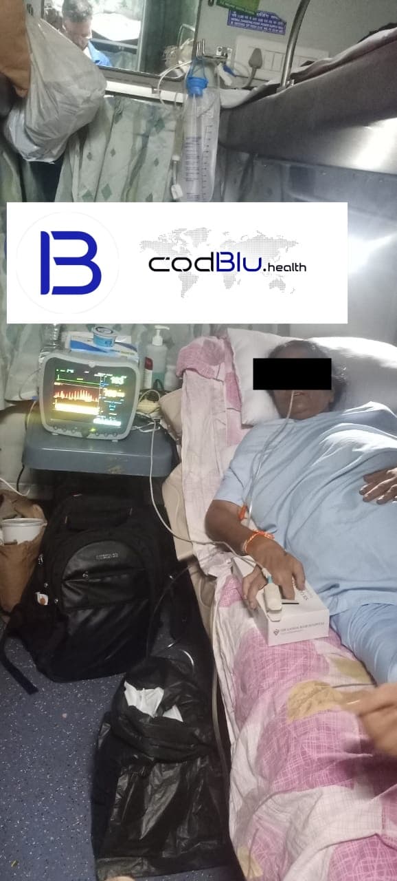 CodBlu Air Ambulance From Kathmandu To Amrita Hospital Delhi