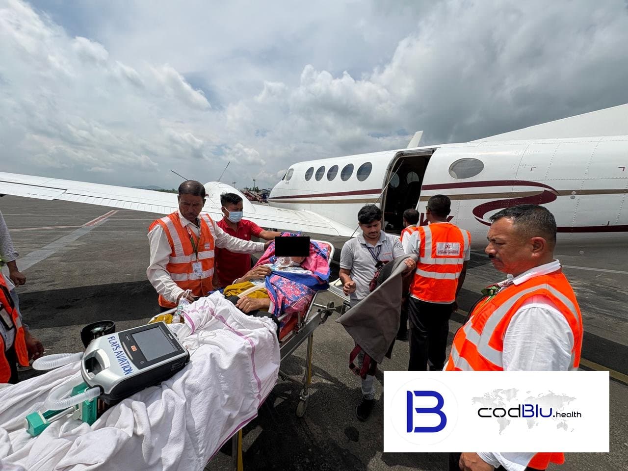 Shija Hospitals, Imphal – Max Hospital, Saket, Delhi | Air Ambulance Transfer with Continuous BiPAP and Noradrenaline Support