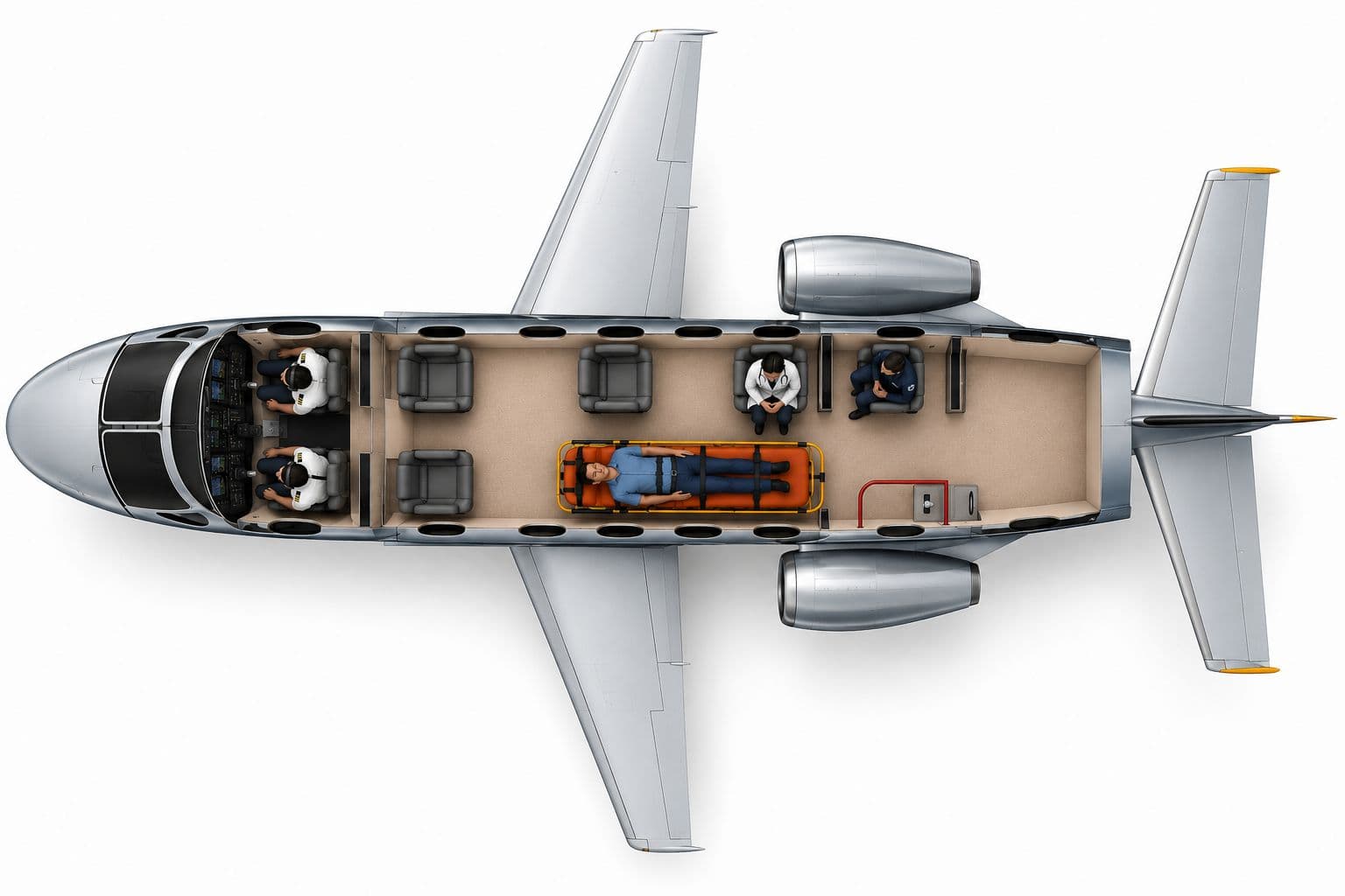 Air Ambulance Delhi – ICU Medical Equipment on Board