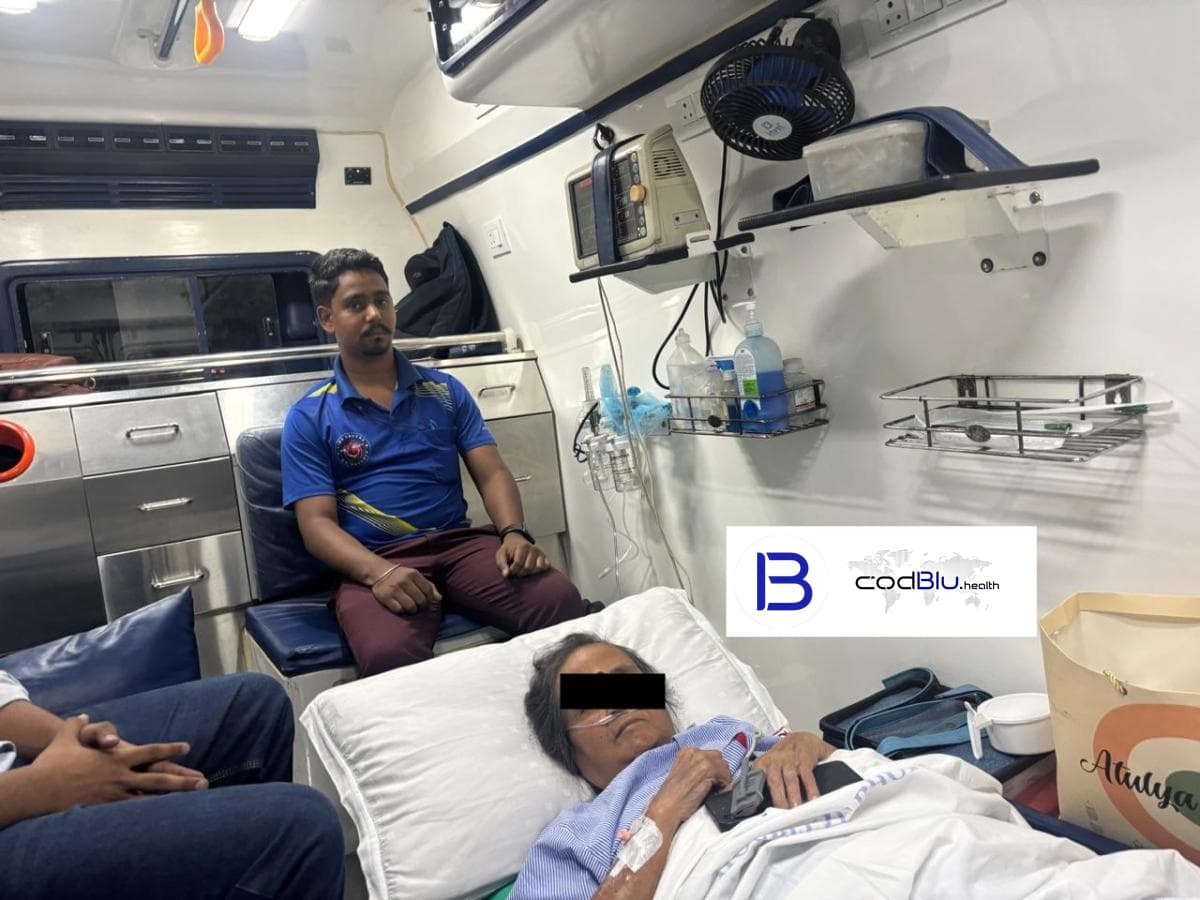 Inside Road Ambulance