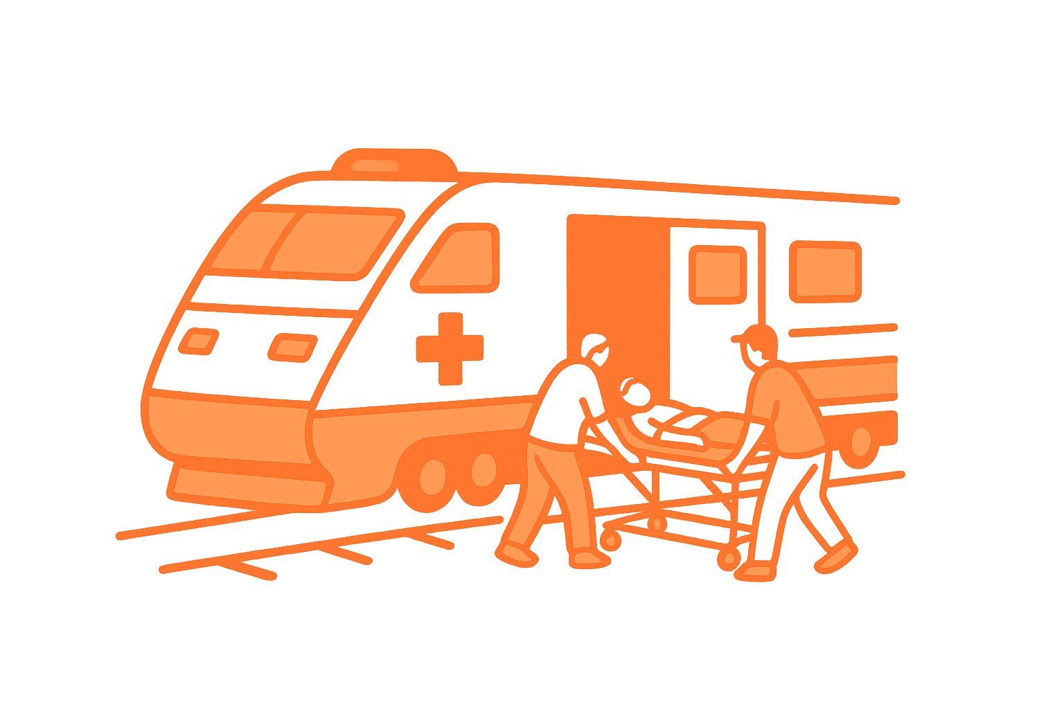 Rail Ambulance Icon