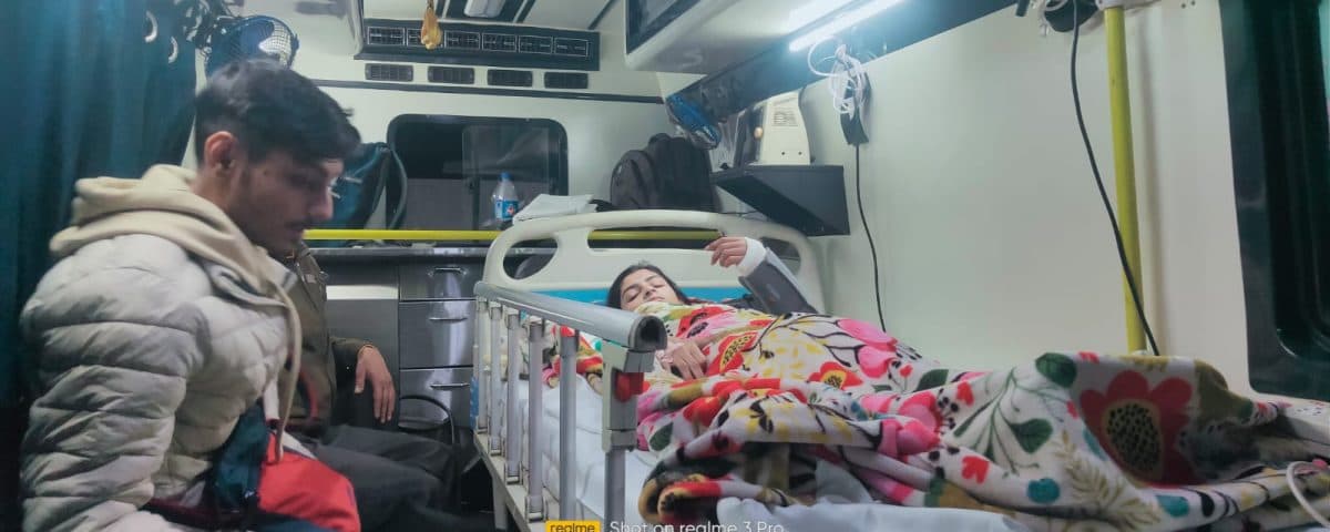 Polytraumatic Patient Shifted From Roorkee In CodBlu ICU Ambulance