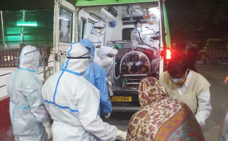 Covid Patient Shifted From Lucknow To Delhi By Air Ambulance
