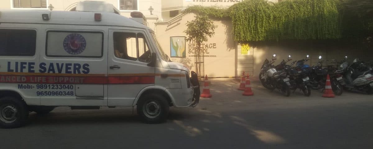 CodBlu Ambulance Backup At The Heritage School In Rohini